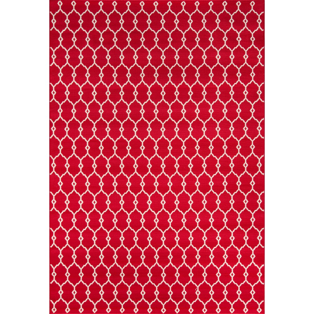 Rug, Momeni, Baja, BAJ-2, Red, 6'7" X 9'6", 30522 Rug, Momeni, Baja, BAJ-2, Red, 6'7" X 9'6", 30522