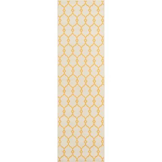 Rug, Momeni, Baja, BAJ-2, Yellow, 2'3" X 7'6" Runner, 32749