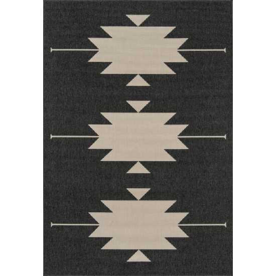 Rug, Momeni, Baja, BAJ34, Charcoal, 5'3" X 7'6", 42028