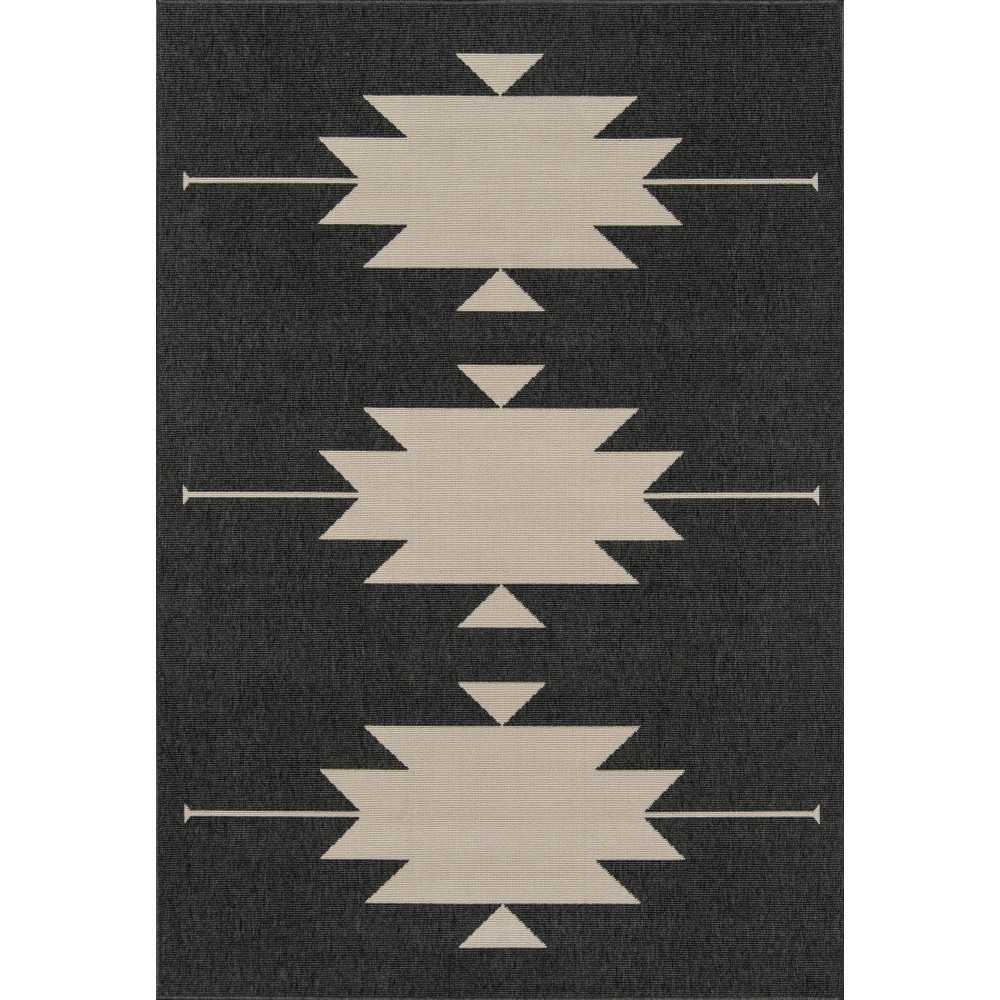 Rug, Momeni, Baja, BAJ34, Charcoal, 5'3" X 7'6", 42028 Rug, Momeni, Baja, BAJ34, Charcoal, 5'3" X 7'6", 42028