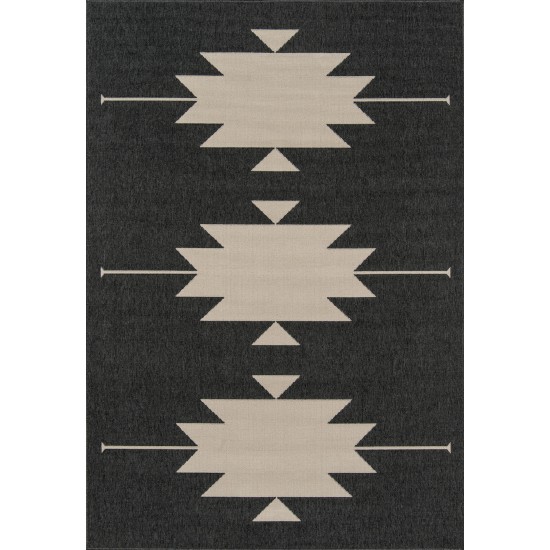 Rug, Momeni, Baja, BAJ34, Charcoal, 6'7" X 9'6", 42050