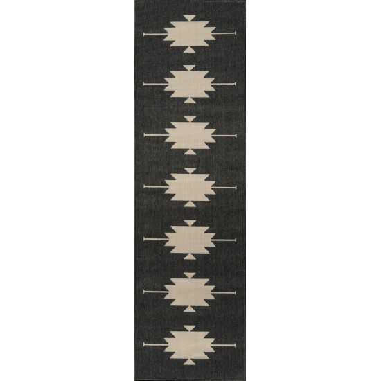 Rug, Momeni, Baja, BAJ34, Charcoal, 6'7" X 9'6", 42050