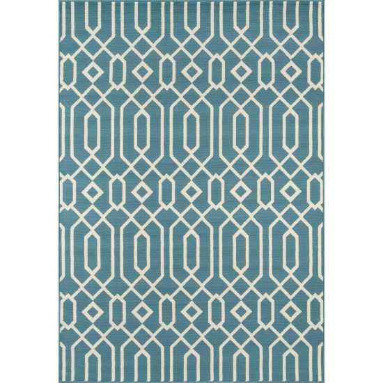 Rug, Momeni, Baja, BAJ-3, Blue, 1'8" X 3'7", 24002