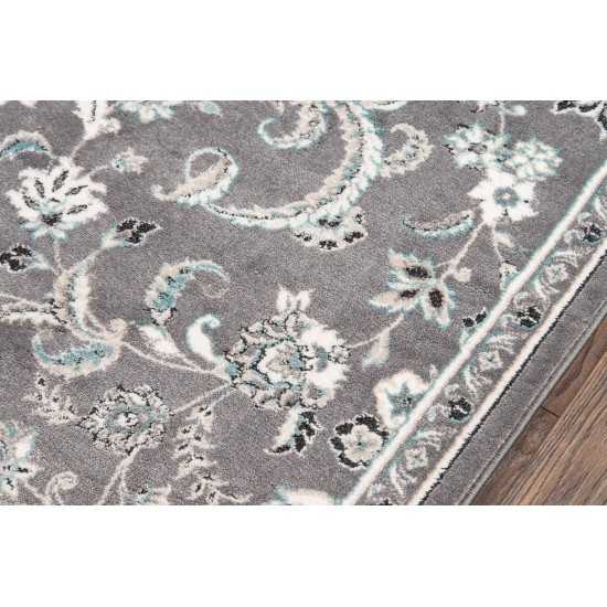 Rug, Momeni, Brooklyn Heights, BH-05, Grey, 2'3" X 7'6" Runner, 35808