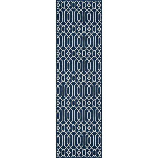 Rug, Momeni, Baja, BAJ-3, Navy, 2'3" X 7'6" Runner, 23807