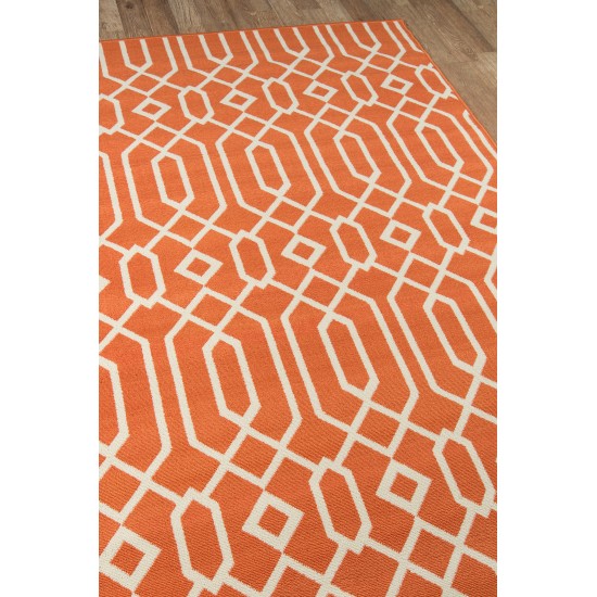 Rug, Momeni, Baja, BAJ-3, Orange, 2'3" X 7'6" Runner, 23806