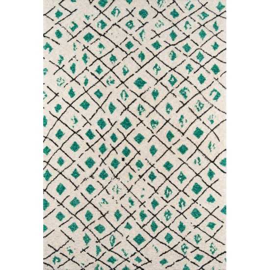 Rug, Novogratz, Bungalow, BUN-2, Green, 2'3" X 8' Runner, 36287