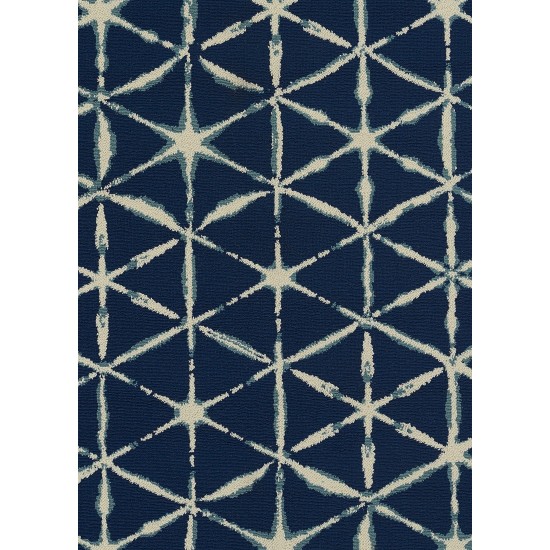 Rug, Momeni, Baja, BAJ41, Blue, 2'3" X 7'6" Runner, 49332
