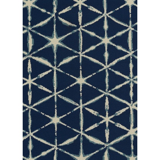 Rug, Momeni, Baja, BAJ41, Blue, 3'11" X 5'7", 49335