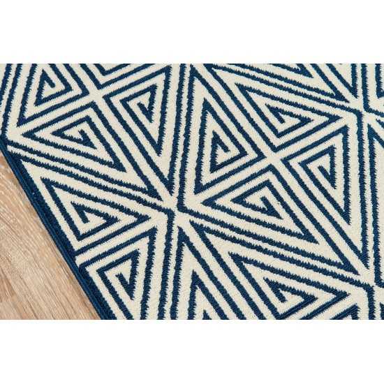 Rug, Momeni, Baja, BAJ-4, Navy, 2'3" X 7'6" Runner, 23810