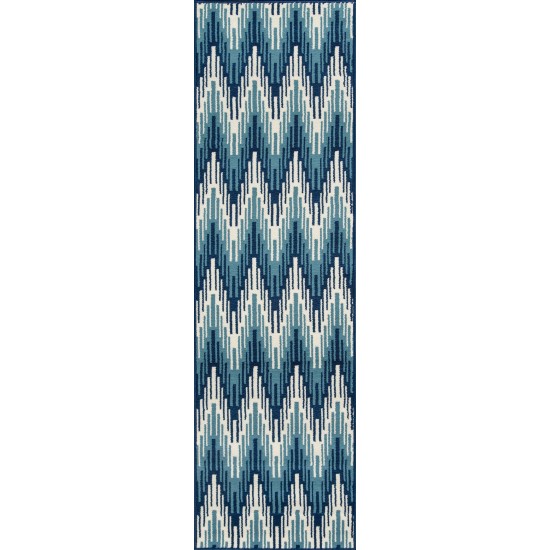 Rug, Momeni, Baja, BAJ-6, Blue, 3'11" X 5'7", 24060