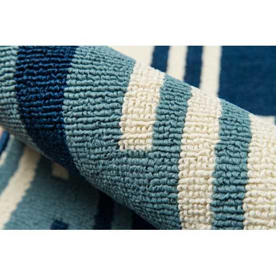 Rug, Momeni, Baja, BAJ-6, Blue, 8'6" X 13', 24105