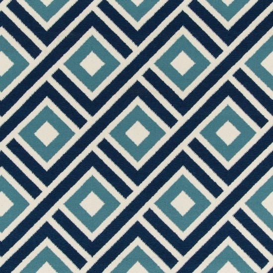 Rug, Momeni, Baja, BAJ-7, Blue, 2'3" X 7'6" Runner, 23817