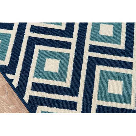 Rug, Momeni, Baja, BAJ-7, Blue, 7'10" X 10'10", 23888