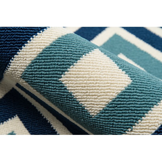 Rug, Momeni, Baja, BAJ-7, Blue, 7'10" X 10'10", 23888