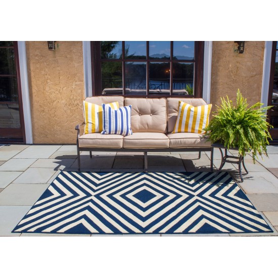 Rug, Momeni, Baja, BAJ-8, Navy, 6'7" X 9'6", 24088