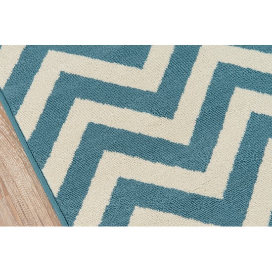 Rug, Momeni, Baja, BAJ-9, Blue, 2'3" X 7'6" Runner, 24176