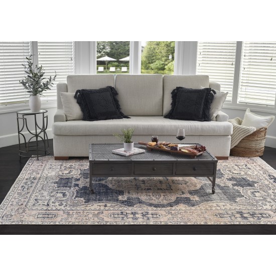 Rug, Momeni, Chandler, CHN-6, Navy, 2'3" X 7'6" Runner, 47704