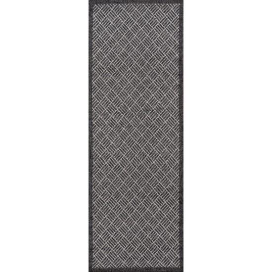 Rug, Momeni, Como, COM-4, Charcoal, 2' X 6' Runner, 44313