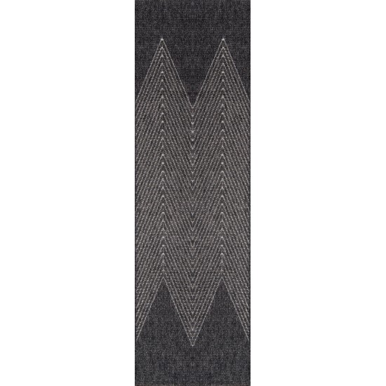 Rug, Momeni, Como, COM-5, Charcoal, 2' X 6' Runner, 44314