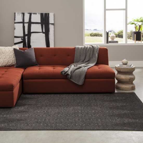 Rug, Momeni, Como, COM-5, Charcoal, 5' X 7'6", 38551