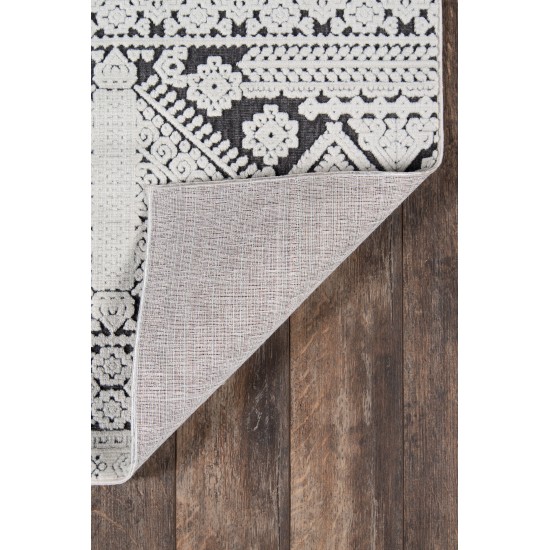 Rug, Momeni, Covington, COV-1, Charcoal, 2'3" X 7'6" Runner, 45316