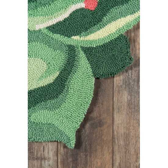 Rug, Novogratz, Cucina, CNA11, Green, 3' X 3' Round, 43445