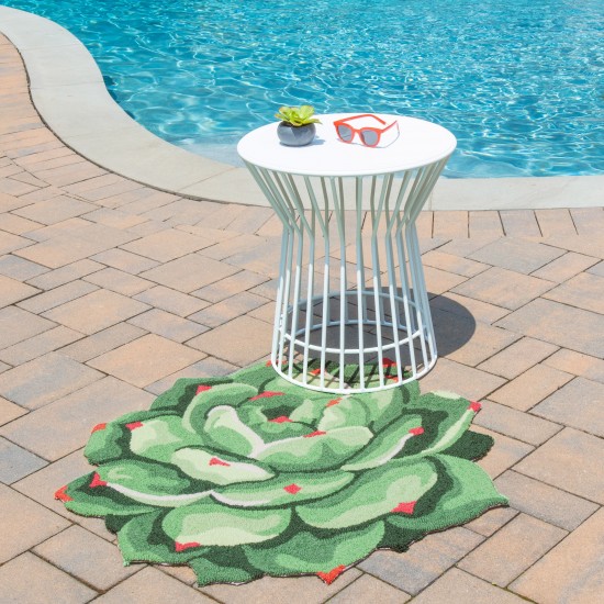 Rug, Novogratz, Cucina, CNA11, Green, 3' X 3' Round, 43445