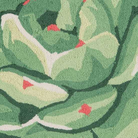 Rug, Novogratz, Cucina, CNA11, Green, 3' X 3' Round, 43445