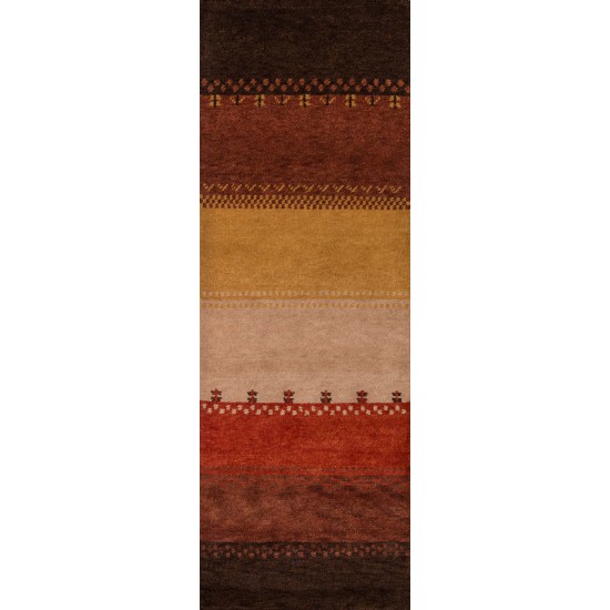 Rug, Momeni, Desert Gabbeh, DG-04, Multi, 3'9" X 5'9", 10307