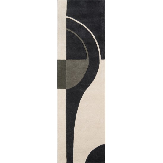 Rug, Momeni, Delhi, DL-22, Charcoal, 2'3" X 8' Runner, 33234