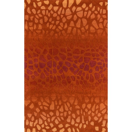 Rug, Momeni, Delhi, DL-33, Paprika, 2'3" X 8' Runner, 20158