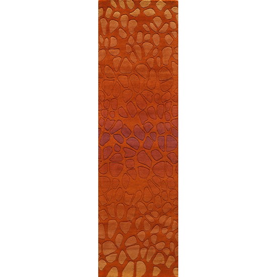 Rug, Momeni, Delhi, DL-33, Paprika, 2'3" X 8' Runner, 20158