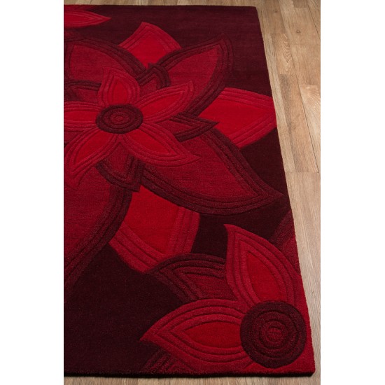 Rug, Momeni, Delhi, DL-40, Red, 2'3" X 8' Runner, 20414