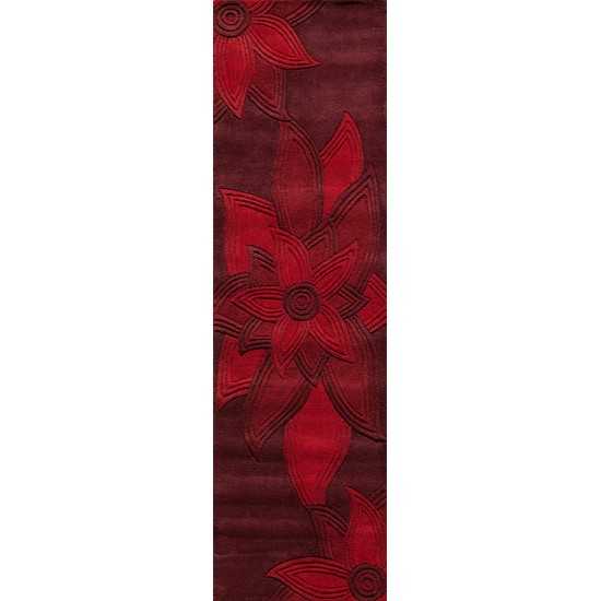 Rug, Momeni, Delhi, DL-40, Red, 3'6" X 5'6", 20425