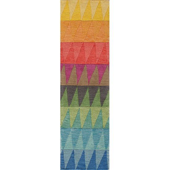 Rug, Momeni, Delhi, DL-59, Multi Red, 5' X 8', 26657