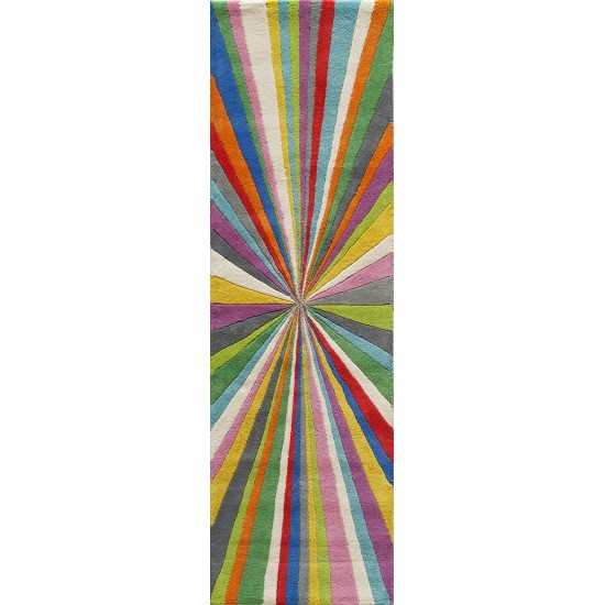 Rug, Momeni, Delhi, DL-62, Multi, 2'3" X 8' Runner, 26966