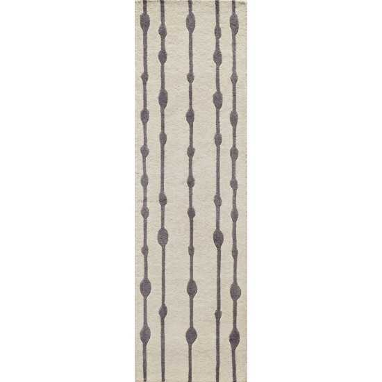 Rug, Momeni, Delhi, DL-64, Grey, 2'3" X 8' Runner, 27921