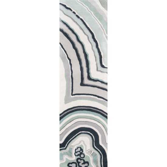 Rug, Novogratz, Delmar, DEL10, Blue, 2'3" X 8' Runner, 36556