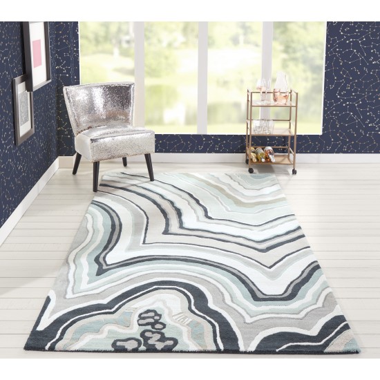 Rug, Novogratz, Delmar, DEL10, Blue, 2'3" X 8' Runner, 36556