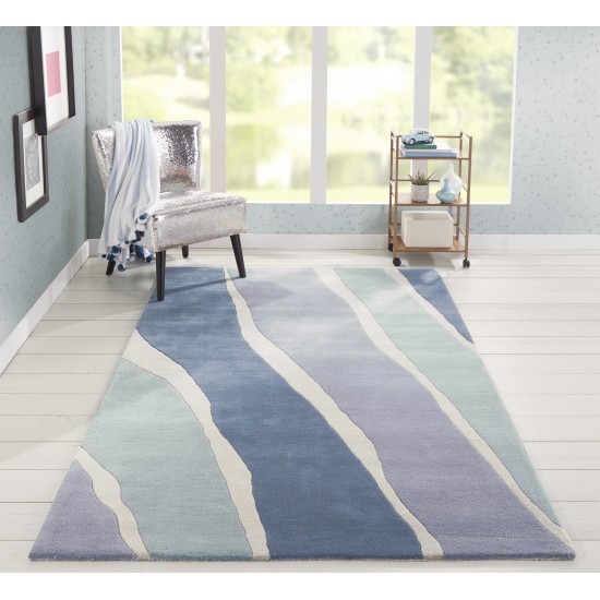 Rug, Novogratz, Delmar, DEL-4, Blue, 8' X 10', 36431