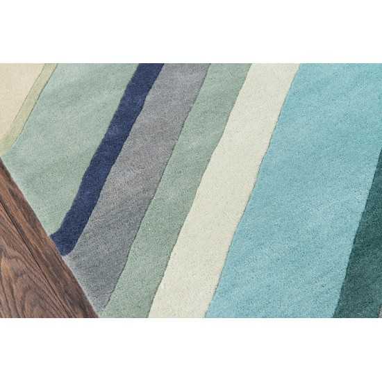 Rug, Novogratz, Delmar, DEL-5, Blue, 3'6" X 5'6", 36408