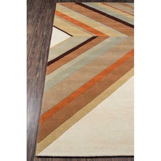 Rug, Novogratz, Delmar, DEL-5, Brown, 3'6" X 5'6", 36409