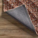 Table Tufted Chevron Microfiber Shag Area Rug, 3’6" x 5’6", Canyon, AAR31CA4X6