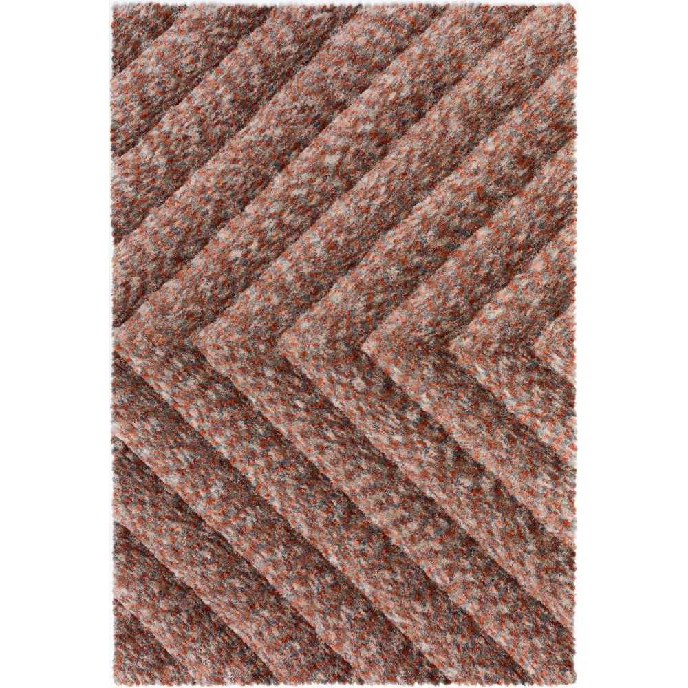 Table Tufted Chevron Microfiber Shag Area Rug, 9’ x 13’, Canyon, AAR31CA9X13