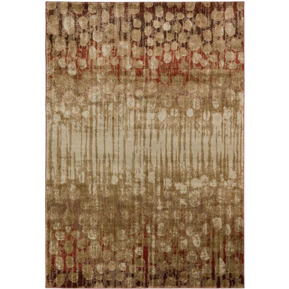 Addison Atlas Dynamic Circles Area Rug, 7’10" x 10’7", Brown, AAT33BR8X11 Addison Atlas Dynamic Circles Area Rug, 7’10" x 10’7", Brown, AAT33BR8X11