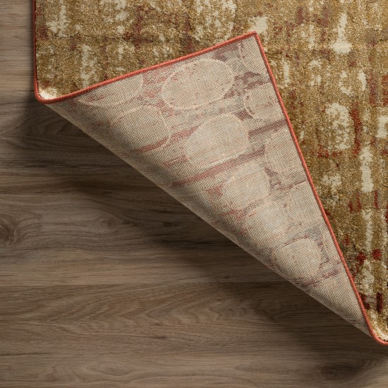 Addison Atlas Dynamic Circles Area Rug, 7’10" x 10’7", Brown, AAT33BR8X11