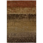 Addison Atlas Dynamic Stripes Area Rug, 5’3" x 7’7", Brown, AAT35BR5X8