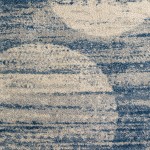 Addison Barkley Distressed Geometric Area Rug, 3’3" x 5’1", Blue, ABK41BL3X5