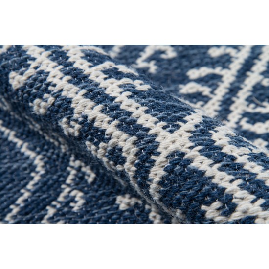 Rug, Erin Gates, Easton, EAS-1, Navy, 7'6" X 9'6", 39895
